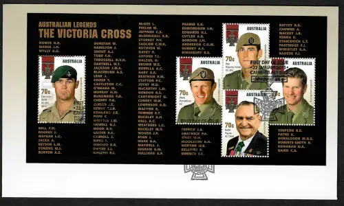 Australien 2015: Australian Legends: The Victoria Cross, Block gestempelt
