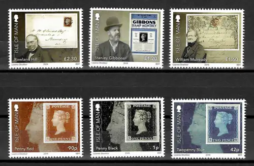 Isle of Man 2015: 175 Jahre Penny Black, postfrisch