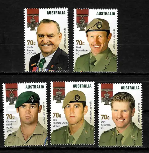 Australien 2015: Australien Legends: The Victoria Cross, postfrische Marken