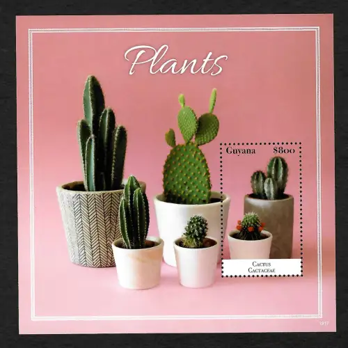 Guyana 2020: cactus cactaceae, Kaktus, Kakteen, postfrisch 