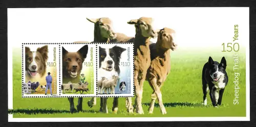 Australien: Sheepdog Trials - 150 years, Schäferhund, postfrisch