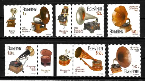 Rumänien 2019: Gramofon, Grammophon, postfrisch