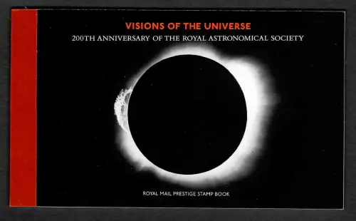 GB 2021: Visionen des Universums, Spezialmarkenheft mit 8x Briefmarken, **