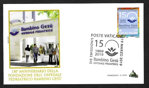 Vatikan 2019: Kinderkrankenhaus Bambino Gesu, FDC