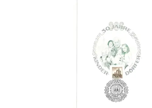Österreich 1978: 30 Jahre SOS Kinderdörfer, Faltkarte
