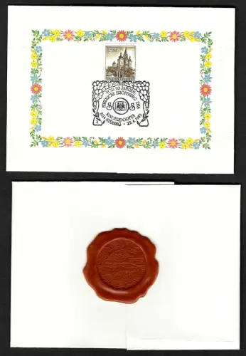 Österreich 1982: 20 Jahre SOS Kinderdorf Eröffnung Stübing, Brief mit Siegel