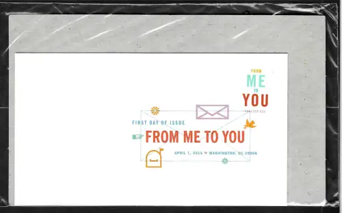 USA forever 2015: From ME to YOU, FDC - color cancel