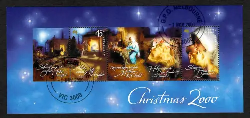 Australien: Christmas Zooo, Block #37, gestempelt