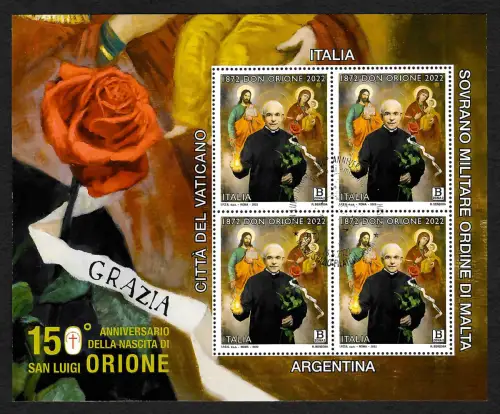 Italien/Vatikan, Argentinien/Malta: Gemeinschaftsausgabe 2022: San Luigi Orione