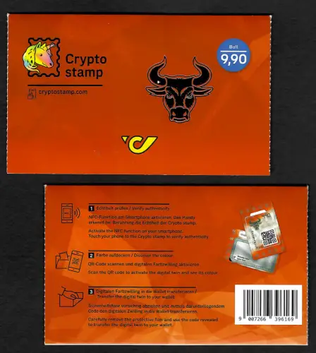 Österreich Cry pto stamp, Markenheft: Bull, postfrisches Heft, geschlossen