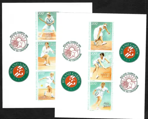 Elfenbeinküste 1991: Roland Garros, 100 Jahre Franz. Meisterschaften Tennis