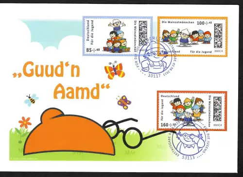 Bund 2023: Guud'n Aamd, Mainzelmännchen, FDC
