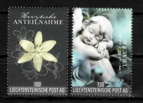 Liechtenstein 2020: Herzliche Anteilnahme, in stiller Trauer, postfrisch
