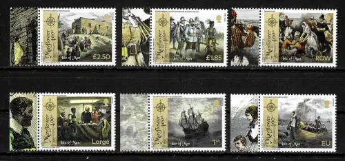 Isle of  Man 2020: Mayflower Anniversary 400th, postfrisch