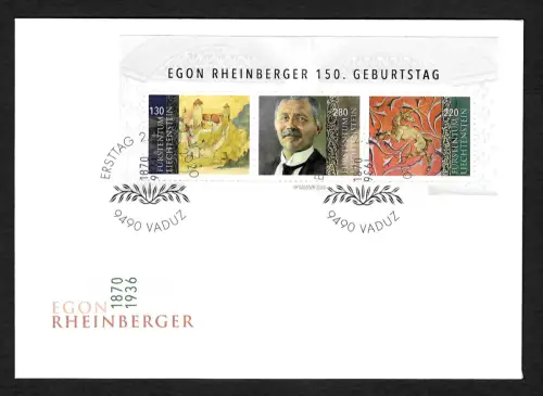 Liechtenstein 2020: Egon Rheinberger, FDC