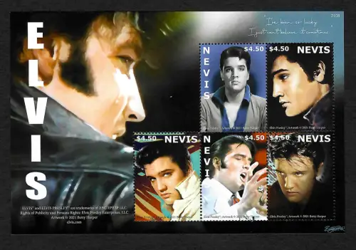 Nevis 2021: Elvis Presley, The King of Rock & Roll, postfrisch
