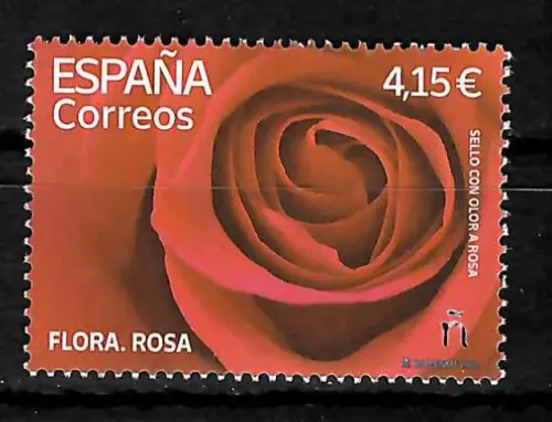 Spanien 2022: Flora Rosa, postfrisch