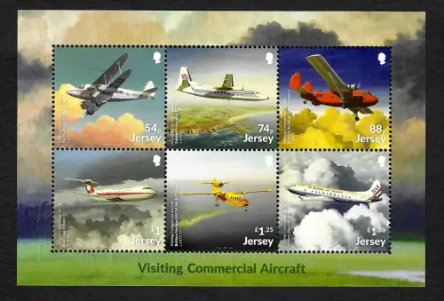 Jersey 2022: Flugzeuge dei Jesey besuchten, Visiting Commercial Aircraft, **