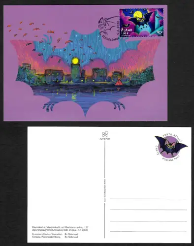 Aland 2020: Fledermäuse, Maximumkarte