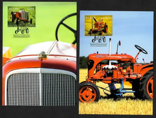Aland 2020: Traktoren, 2x Maximukarte