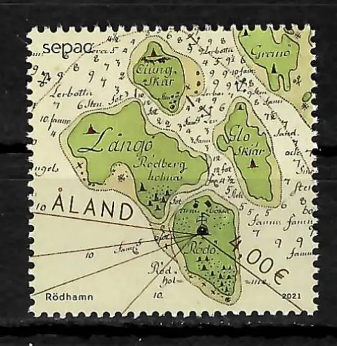 Aland 2021: SEPAC alte Landkarten, postfrisch