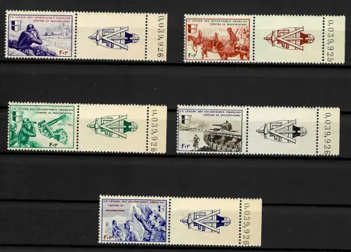 Dt. Besetzung Frankreich: Légion Volontaires Francais, Leerfeld, Nummer, **