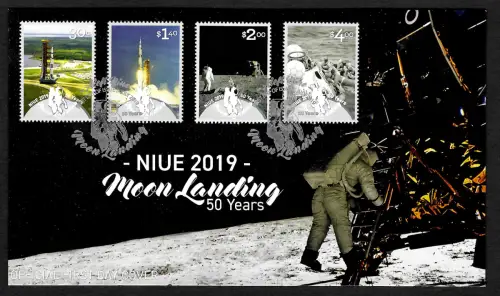 Niue 2019: Moon landing 50 years, FDC