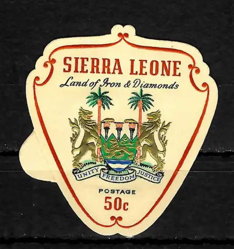 Sierra Leone 2022: Land of Iron & Diamonds, Wappen, postfrisch