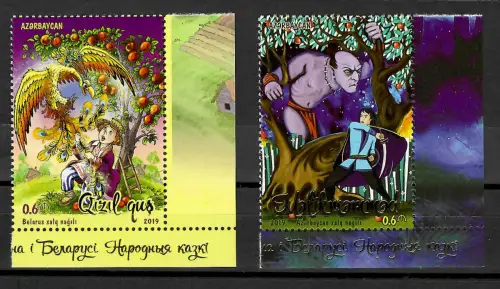 Aserbaidschan 2019: Gemeinschaftsausgaben - Märchen, postfrisch