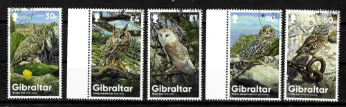 Gibraltar 2021: Eulen aus Gibraltar, gestempelt