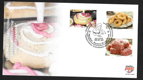Malta 2020: Gastronomy in the Mediterranean, FDC