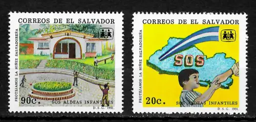 El Salvador 1991: SOS Kinderdörfer, postfrisch