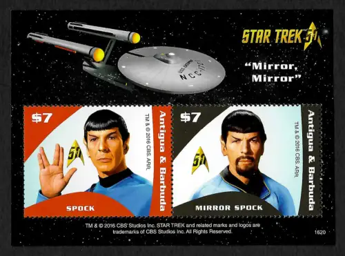 Antigua 2016: Star Trek - Mirror, Mirror, Spock - Mirror Spock, postfrisch