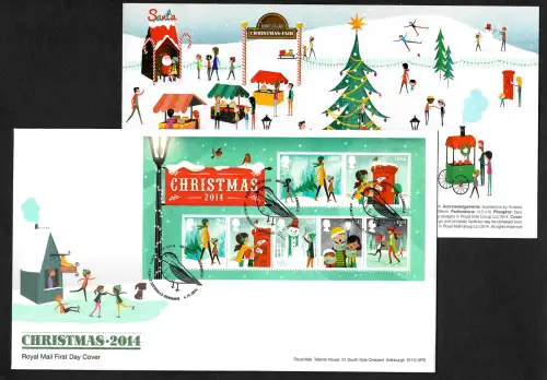 GB: Christmas 2014: FDC