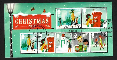 GB: Christmas 2014: gestempelt
