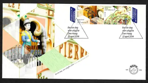 Niederlande 2014: EUROPA: Musikinstrumente FDC