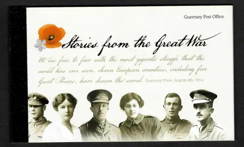 Guernsey 2014: Stories from the Great War, Spezial Heft: #1499-1504, postfrisch