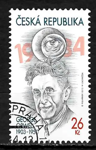 Tschechische Republik 2015: George Orwell, #760, gestempelt