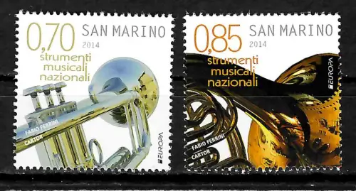 San Marino 2014: EUROPA: Musikinstrumente postfrisch