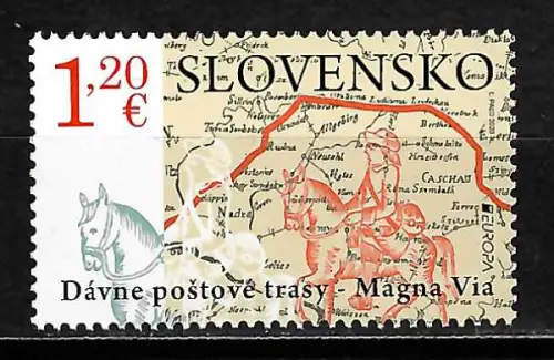 Slowenien 2020: EUROPA: Alte Postwege, postfrisch