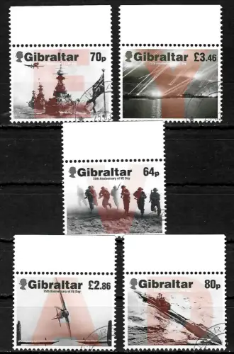 Gibraltar 2020: 75th Anniversary of VE Day, WAR, gestempelt