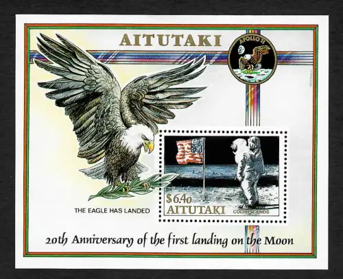 Aitutaki 1989: 20th Anniversary of the first landing on the Moon, Apollo 11, #73