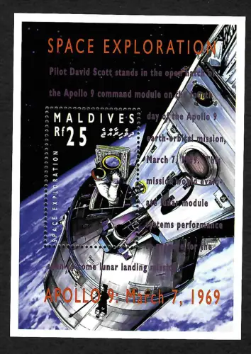 Maledives: Apollo 9: Erfassung des Weltraums, #320, postfrisch