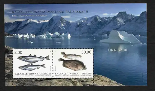 Grönland 2019: Fische der Arktis II, postfrischer Block