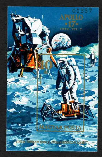 Ungarn: Apollo 17, Block #94B, postfrisch