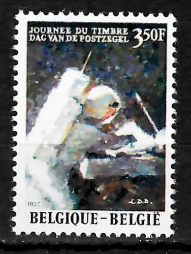 Belgien: Tag der Briefmarke, Apollo 15, David Scott, postfrisch