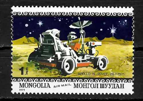 Mongolei 1979: Apollo 15, Rover, #1269, postfrisch