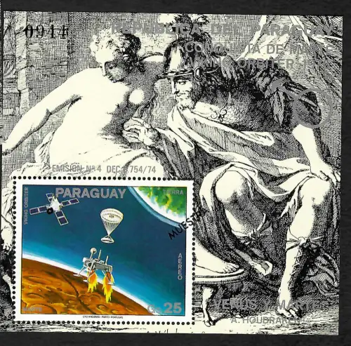 Paraguay: Eroberung des Mars, Block #281, MUESTRA, postfrisch