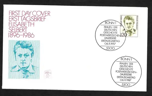 Bund 1987: Elisabeth Selbert, FDC