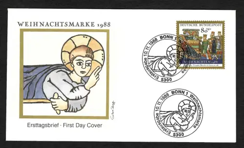 Bund 1988: Weihnachtsmarke 1988, FDC